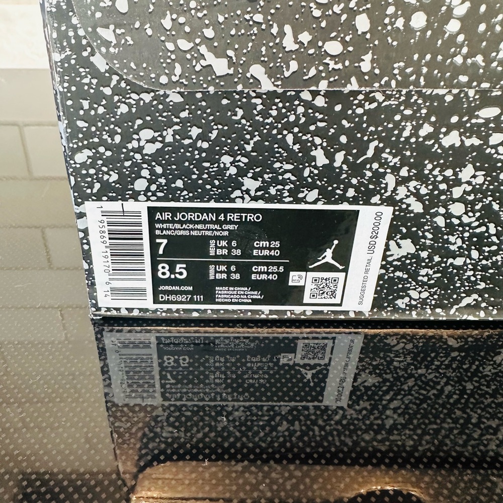 Nike Air Jordan 4 Retro Military Black Sneakers - Picture 6 of 9